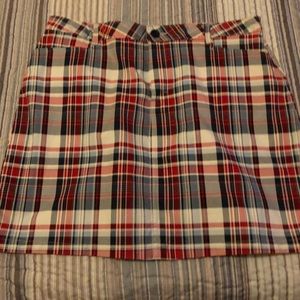 Riders by Lee plaid skirt